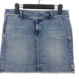 Ann Taylor LOFT Jean Mini Skirt Size 10 Waist 30